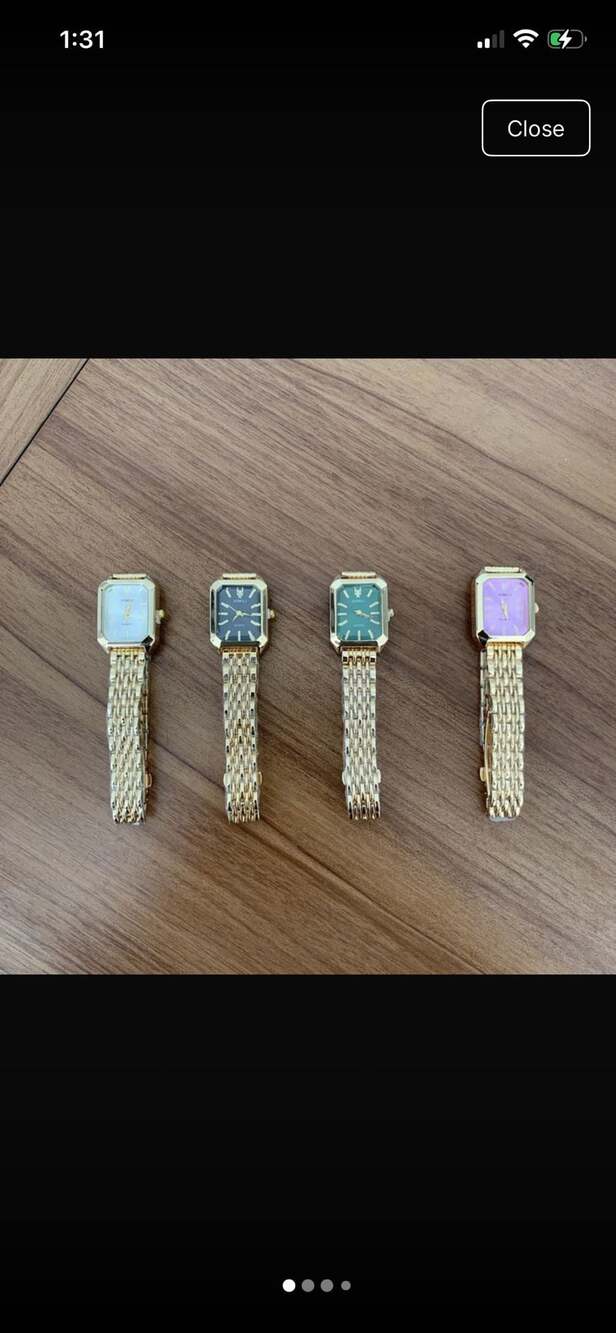 XIMILI Women's Gold Tone Octagonal Quartz Watch with Bracelet Band